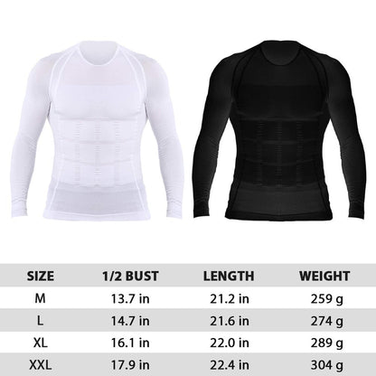 Men's slimming long-sleeved vest tummy shapewear long-sleeved vest