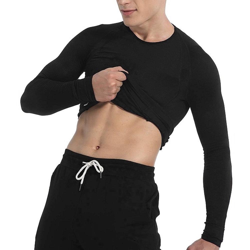 Men's slimming long-sleeved vest tummy shapewear long-sleeved vest