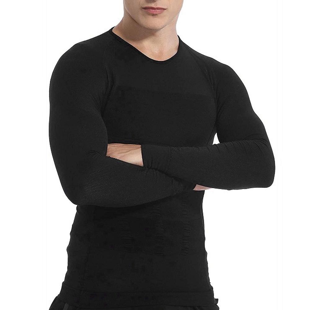 Men's slimming long-sleeved vest tummy shapewear long-sleeved vest