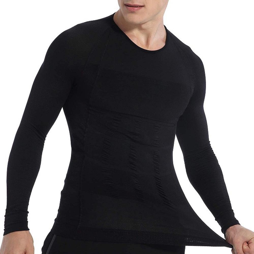 Men's slimming long-sleeved vest tummy shapewear long-sleeved vest