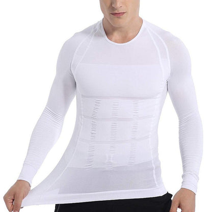 Men's slimming long-sleeved vest tummy shapewear long-sleeved vest