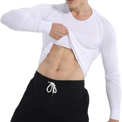 Men's slimming long-sleeved vest tummy shapewear long-sleeved vest